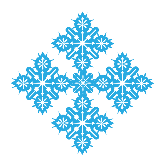 Intricate Blue Snowflake Art Transparent Background Vector - Download Free Stock Videos Pikwizard.com