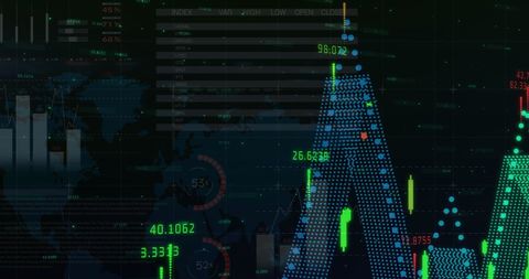 Advanced Financial Data Processing Chart Visualization - Download Free Stock Images Pikwizard.com