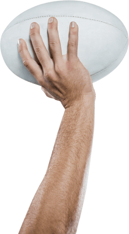 transparent arm holding textured rugby ball - Download Free Stock Videos Pikwizard.com
