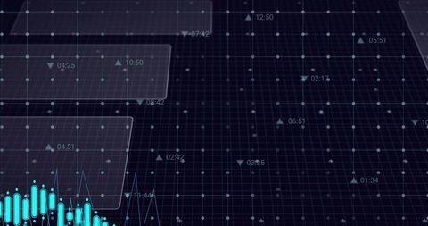 Digital Data Display with Circuit Elements and Abstract Timing - Download Free Stock Images Pikwizard.com
