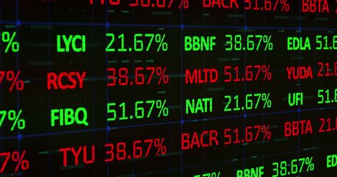 Digital Stock Market Analysis with Dynamic Display Board - Download Free Stock Images Pikwizard.com