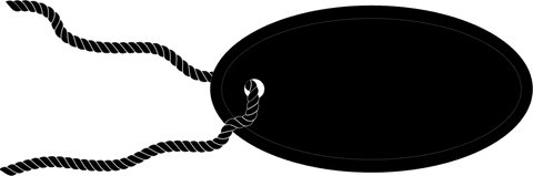 Black Oval Label with Twine on Transparent Background - Download Free Stock Videos Pikwizard.com