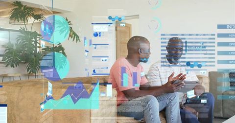 Collaborating over tablet with augmented reality data dashboards in casual home lounge