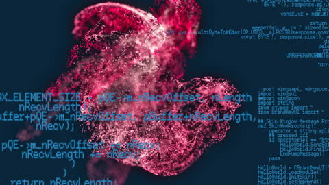 Abstract Digital Motion with Code Elements