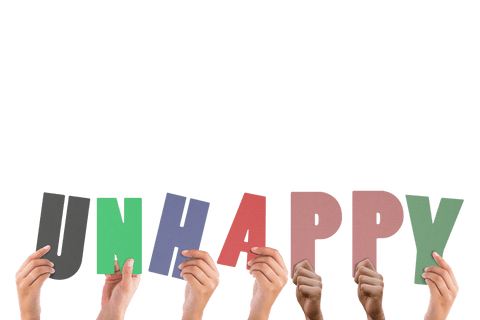 transparent hands holding colorful letters forming 'unhappy' - Download Free Stock Videos Pikwizard.com
