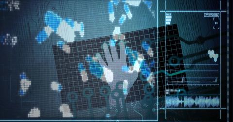 Futuristic Technology Interface with Digital Hand Interaction - Download Free Stock Images Pikwizard.com