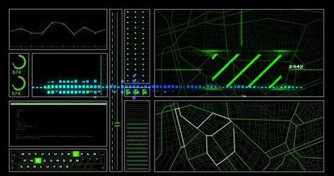 Global Cyber Security Data Interface on Dark Background - Download Free Stock Images Pikwizard.com