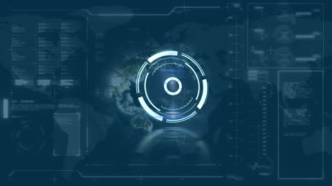 Digital Interface with Global Data Analytics Visualization