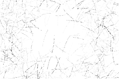 Abstract black linear shapes on transparent background