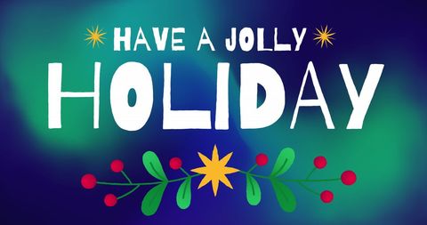 Festive holiday greeting with colorful design