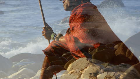 Harmony of Cultures and Nature Overlapping Imagery