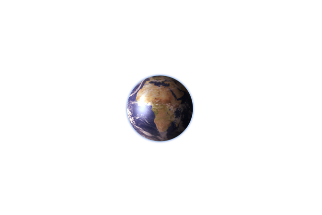 Earth in Space on Transparent Background Illustration - Download Free Stock Videos Pikwizard.com