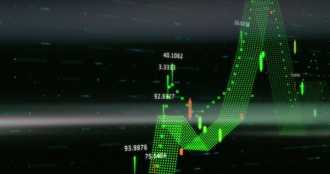 Abstract Financial Data Processing Visualization in Digital Environment - Download Free Stock Images Pikwizard.com