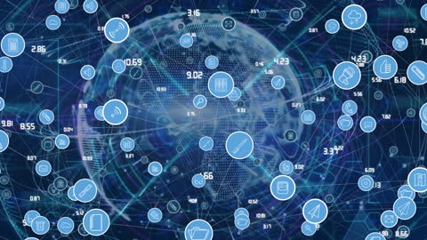 Digital Network Connections with Global Interface Icons