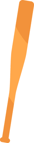 transparent orange baseball bat illustration for sports branding - Download Free Stock Videos Pikwizard.com