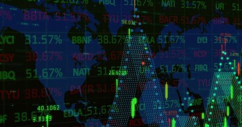 Global Financial Network with Digital Data Interfaces - Download Free Stock Images Pikwizard.com