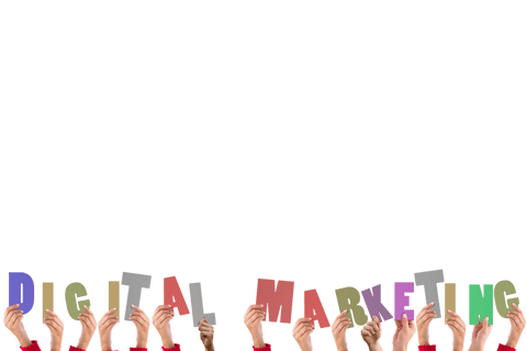 Hands Holding Digital Marketing Text with Transparent Background - Download Free Stock Videos Pikwizard.com