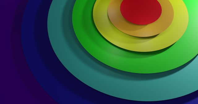 Vibrant Multicolored Concentric Circle Design - Download Free Stock Images Pikwizard.com