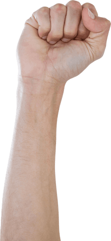 transparent human clenched fist raised in strength gesture - Download Free Stock Videos Pikwizard.com