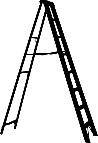black painting ladder on transparent background isolated illustration - Download Free Stock Videos Pikwizard.com