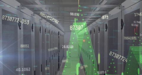 Data Servers and Financial Analysis Visualization - Download Free Stock Images Pikwizard.com