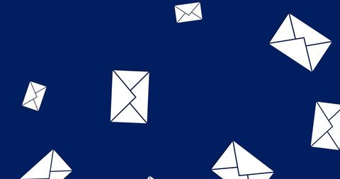 Floating Mails on Navy Background Representing Digital Communication - Download Free Stock Images Pikwizard.com