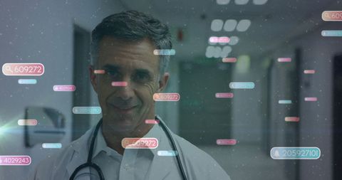 Doctor Engaged with Social Media and Technology in Modern Healthcare