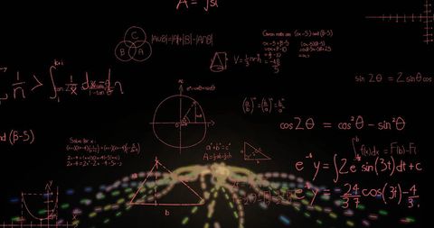 Digital math and light trails symbolize innovation in data processing