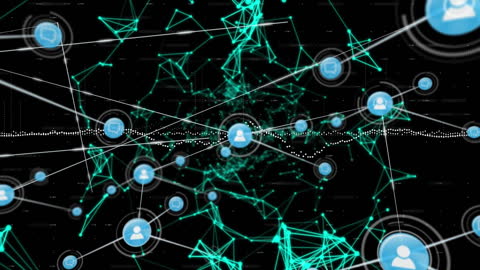 Global Digital Network Interface and Data Connectivity Concept