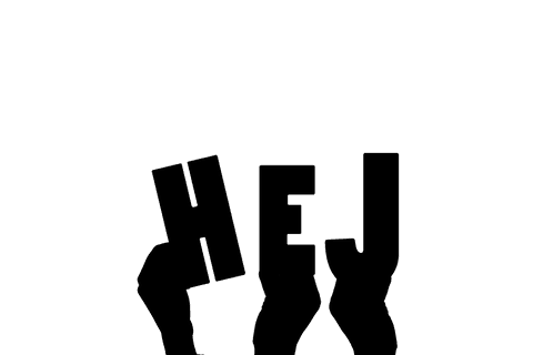 Transparent Hej Text Isolated PNG for Digital Design