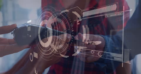 Virtual Reality in Business with Digital Data Graphics