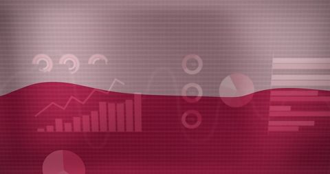 Abstract Data Visualization over Polish Flag Theme