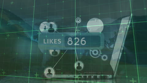 Global Connections and Social Media Engagement Visualization