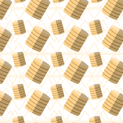 seamless geometric pattern with yellow coins on transparent background - Download Free Stock Videos Pikwizard.com