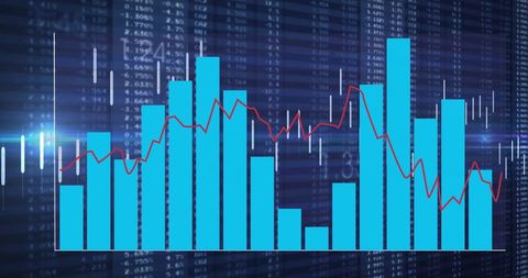 Financial data analysis with digital light patterns