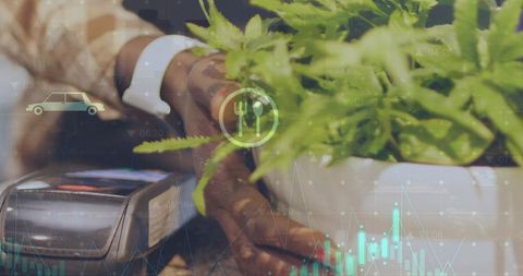 Contactless payment technology with data overlays