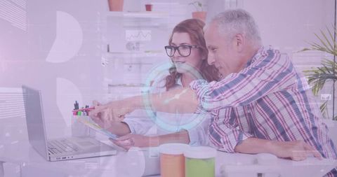 Senior Business Team Analyzing Financial Data with Digital Graphics - Download Free Stock Images Pikwizard.com