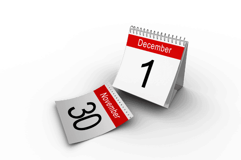 transparent december first desktop calendar concept - Download Free Stock Videos Pikwizard.com