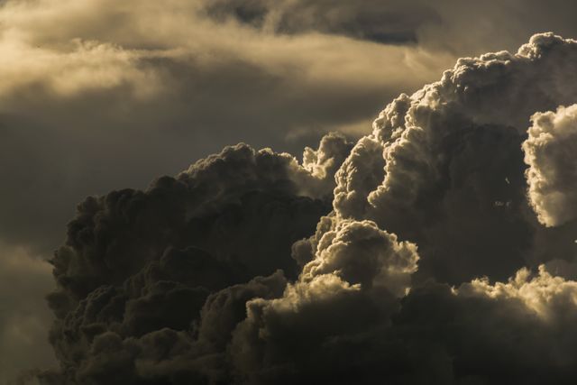 Dramatic Storm Clouds Forming in Dark Sky - Download Free Stock Photos Pikwizard.com