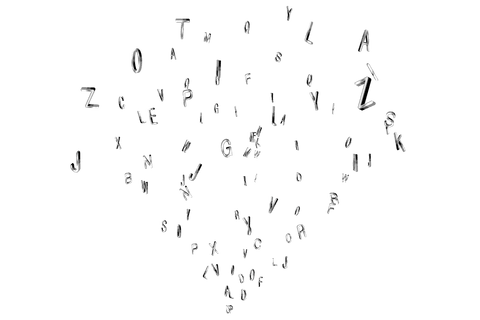 floating silver alphabet letters on transparent background - Download Free Stock Videos Pikwizard.com