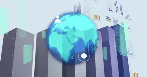 Global Financial Data Processing with Interactive Globe