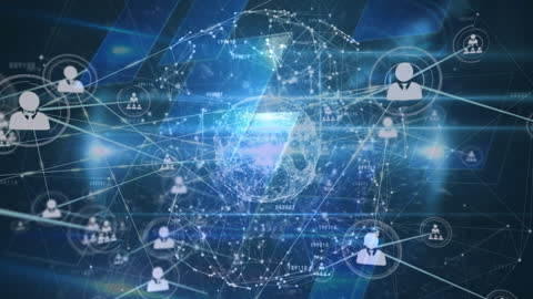 Global Network Connections Digital Concept