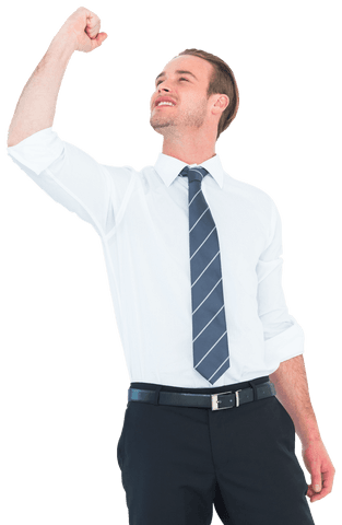 Transparent Joyful Businessman Celebrating Success Triumph - Download Free Stock Videos Pikwizard.com