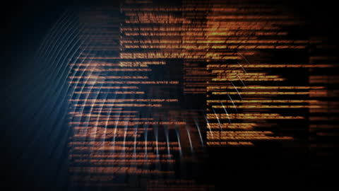 Digital Data Streams Flowing on Dark Background