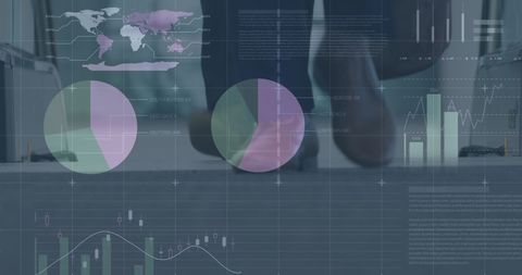 Financial Tech Concept with Abstract Data Visuals