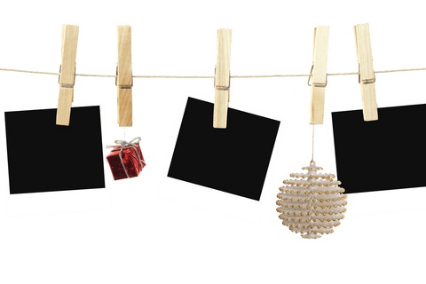 transparent background christmas ornaments and photo frames on string - Download Free Stock Videos Pikwizard.com