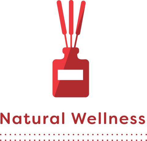 Natural wellness text on transparent background for wellbeing concept
