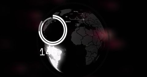 Digital Globe with Data Elements and Technology Interface - Download Free Stock Images Pikwizard.com