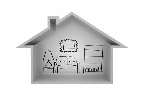 transparent house model with living room sketch design - Download Free Stock Videos Pikwizard.com