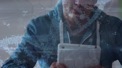 Student Engaging with Digital Learning Technology Concepts